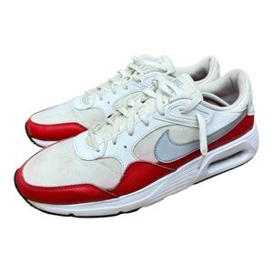 Nike Air Max SC men size 12 Sneakers White University Red Grey CW4555-107